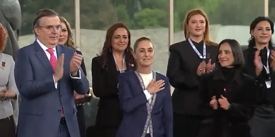 Claudia Sheinbaum en el evento de este miércoles 4 de febrero.