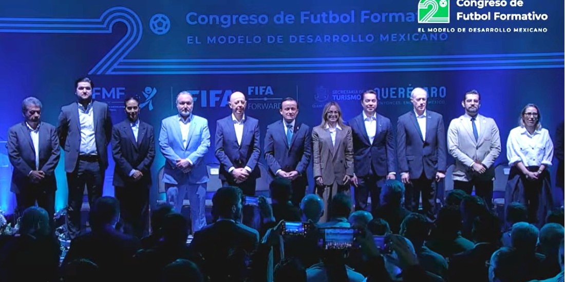 FMF inaugura el segundo Congreso de Futbol Formativo en Querétaro.