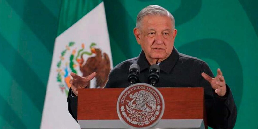 AMLO en conferencia de prensa.