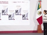 Algunas de las portadas del texto traducidas a lenguas indígenas, presentadas ayer.