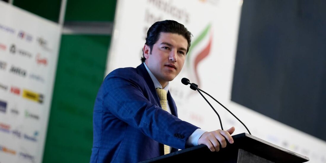 Samuel García, gobernador de Nuevo León, en fotografía de archivo.