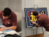 La sesión de autógrafos de Lionel Messi fue organizada por una empresa de memorabilia deportiva.