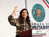 Kenia López Rabadán, presidenta de la Mesa Directiva de la Cámara de Diputados