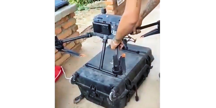 Ejemplos de drones usados por el crimen organizado.