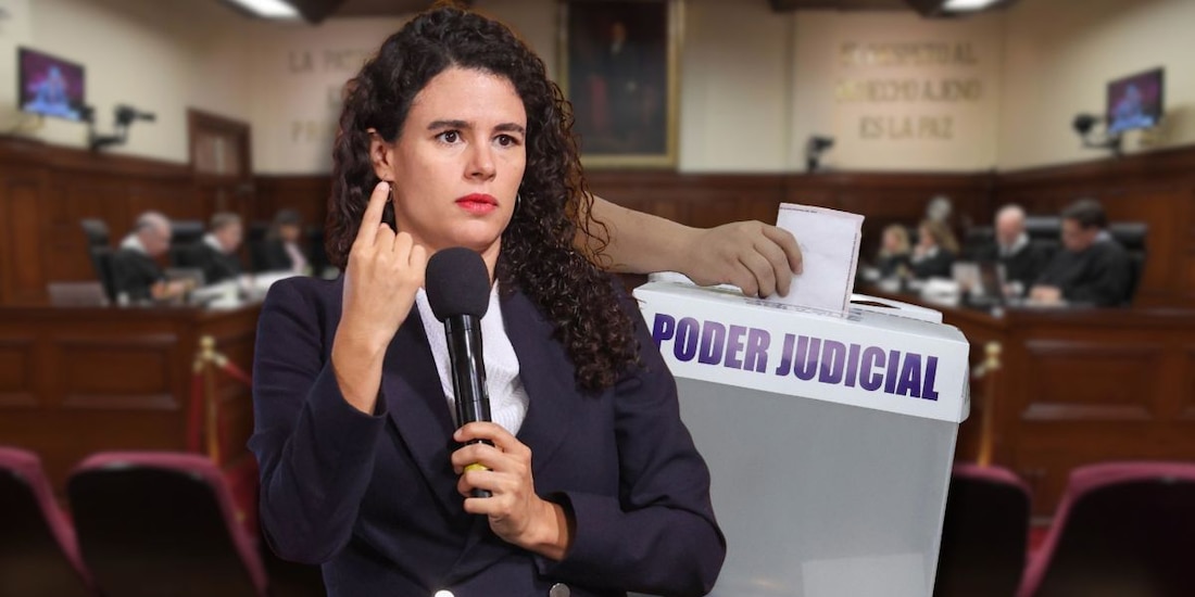 Luisa María Alcalde, consejera jurídica de la Federación, presentó los cambios que se proponen a la elección judicial.
