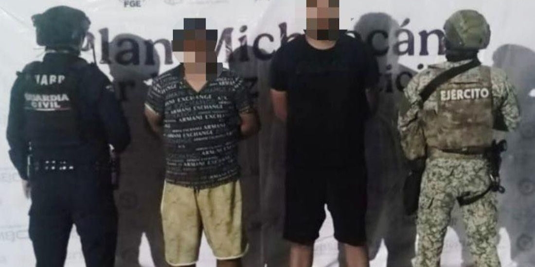 Detenidos en Michoacán como parte del Plan para la Paz y la Justicia.