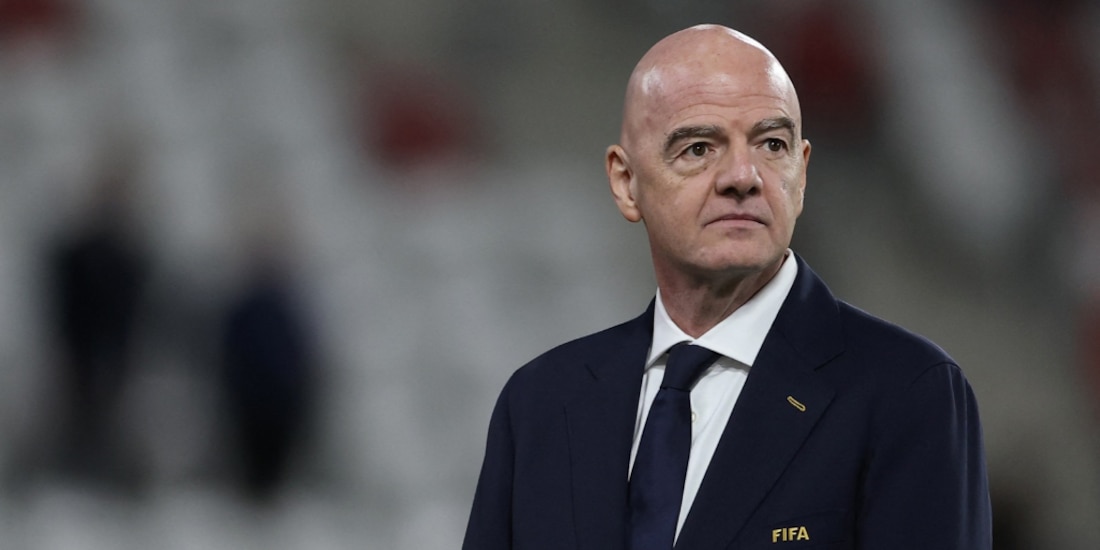 Gianni Infantino durante la premiación del Mundial Sub-20 Femenil.