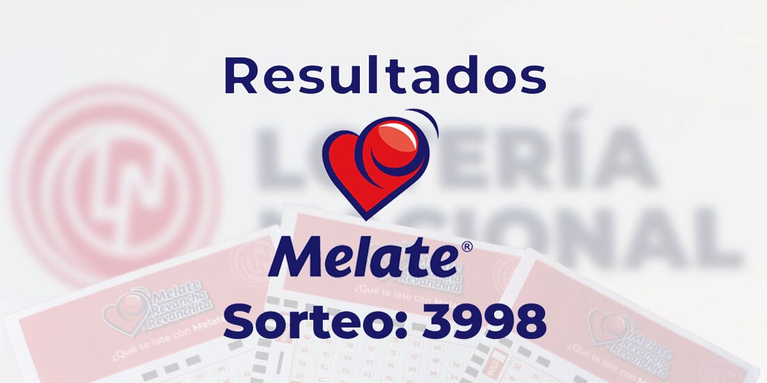 Sorteo 3998 del Melate, Revancha y Revanchita de este 29 de diciembre del 2024.
