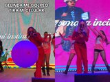Belinda golpea a fan en la cara a medio show y le tira el celular (VIDEO)