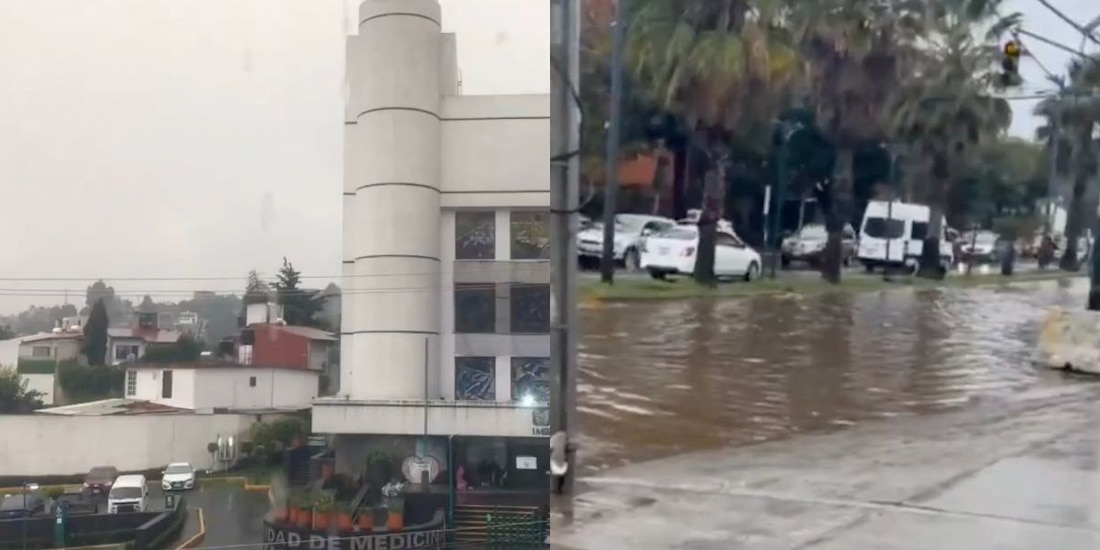 Lluvias afectan vialidades de CDMX
