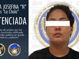 Mariela "N", señalada como cercana y operadora de "El Marro", es sentenciada por delitos de sedición.
