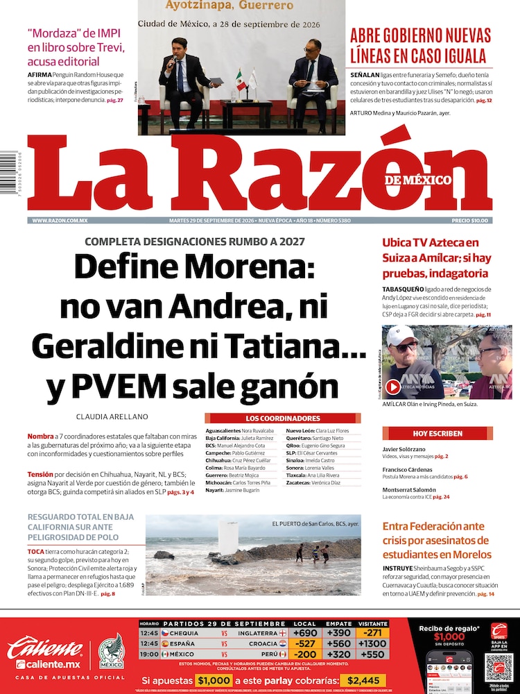 La Razón 29 Septiembre 2026