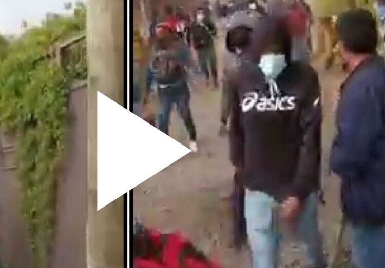 SSP y Guardia Nacional repliegan a manifestantes en vías de Caltzontzin, en Uruapan