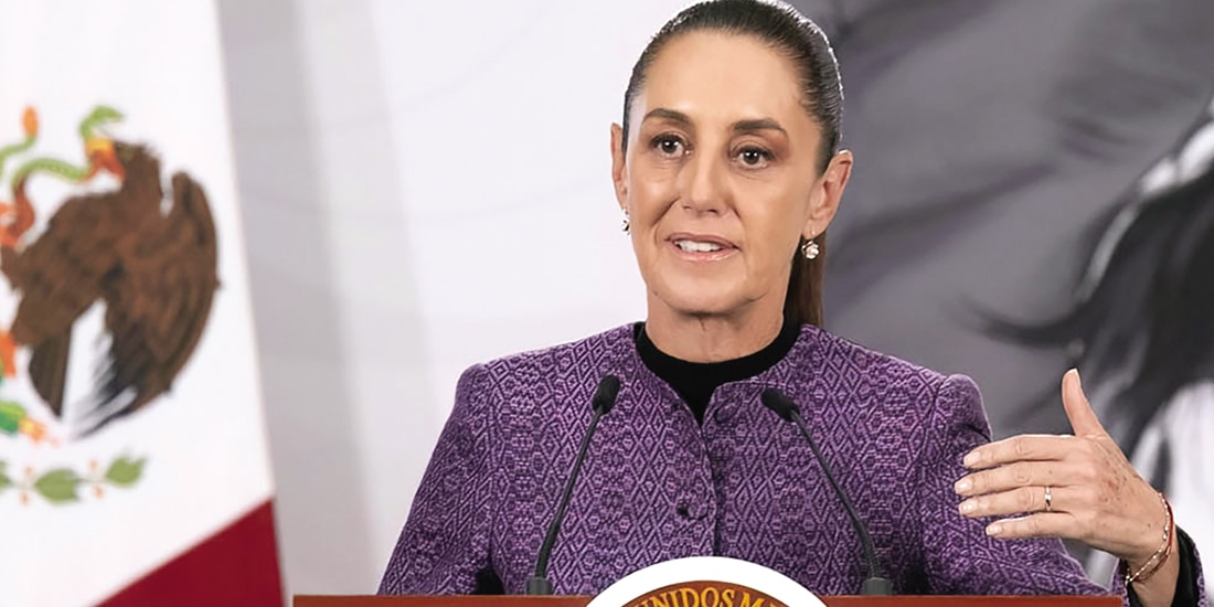 La Jefa del Ejecutivo, Claudia Sheinbaum, ayer, en conferencia.