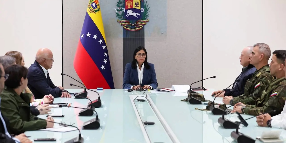 La vicepresidenta encabeza el Consejo de Seguridad, ayer.