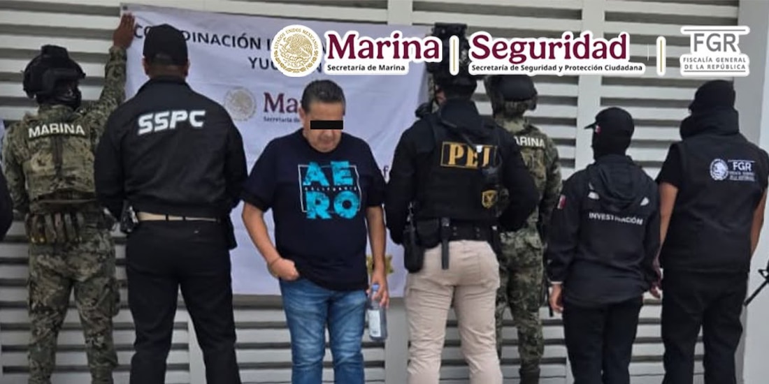 Autoridades federales detuvieron a Justo Aurelio "N", presunto operador logístico y financiero de un grupo criminal.
