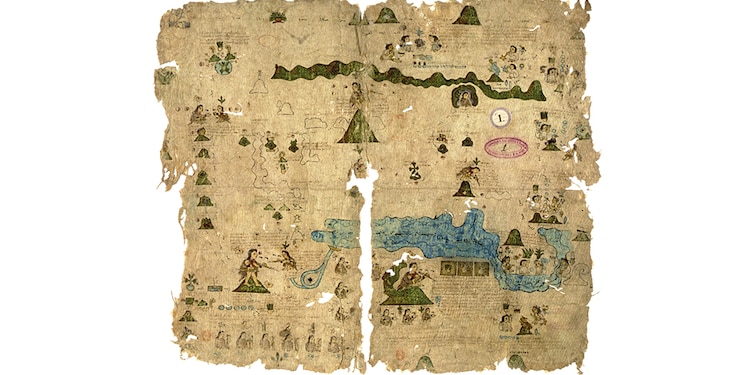 Lámina del Códice Xolotl, que está en la BNF.