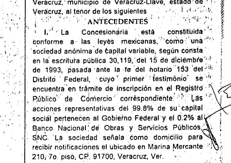 Acta constitutiva de la Apiver.