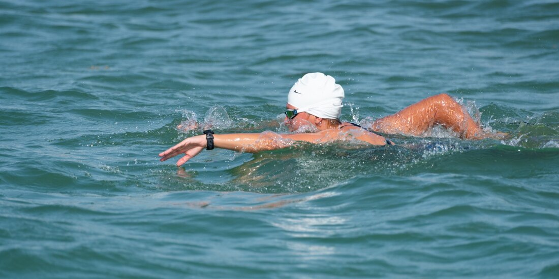 Paty Guerra relató que el cruce fue más rápido de lo esperado.