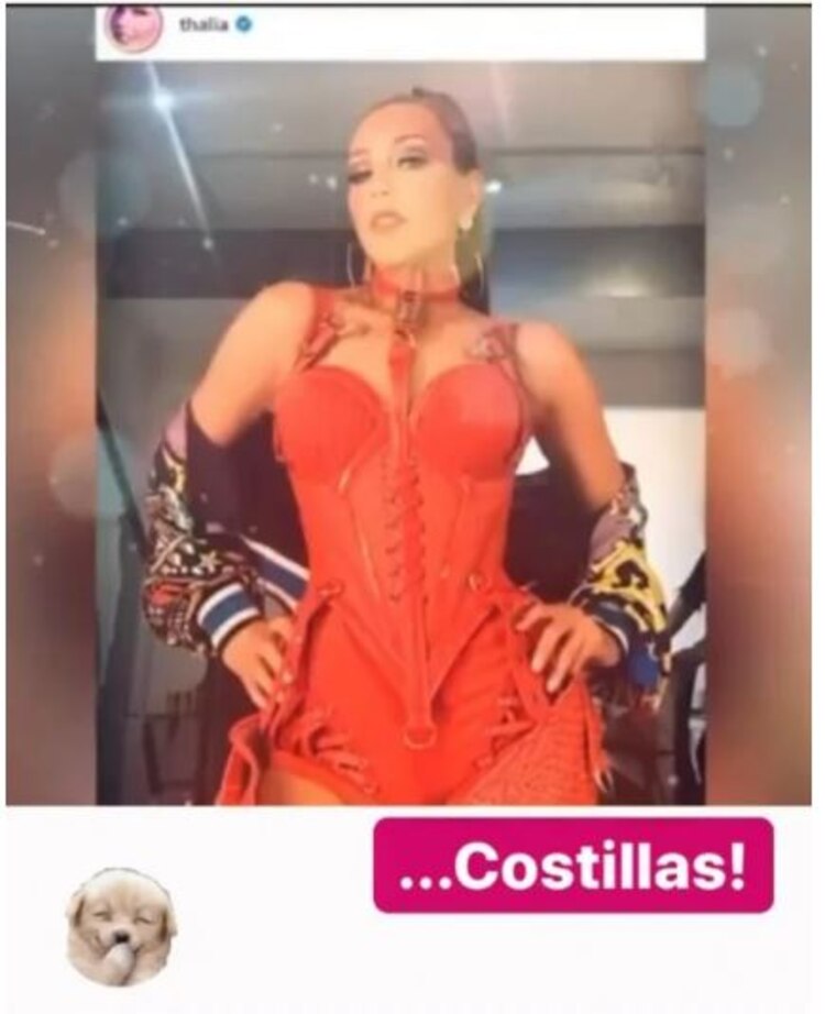 Thalía "sin costillas"
