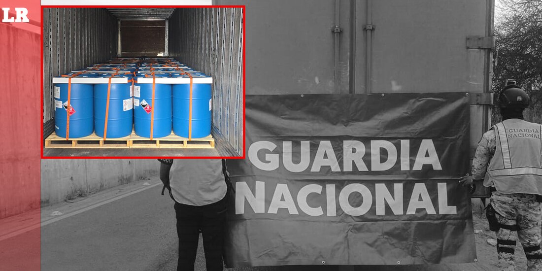Guardia Nacional asegura producto utilizado en la industria farmacéutica.