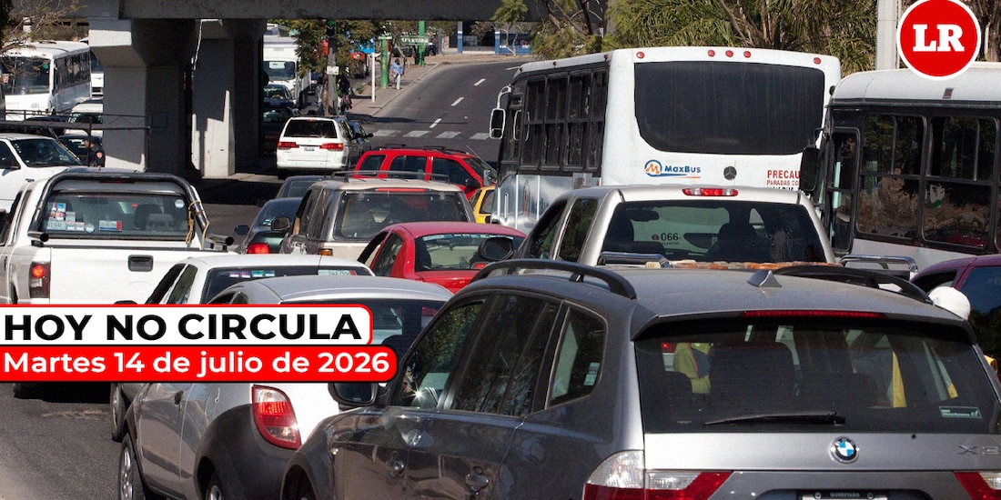 Te compartimos las restricciones del Hoy No Circula para este martes 14 de julio de 2026 en la Ciudad de México y el Estado de México.