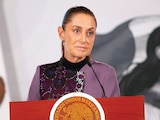 LA JEFA del Ejecutivo, ayer en conferencia de prensa