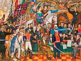 Mural Retablo de la Independencia, del pintor mexicano Juan O'Gorman.