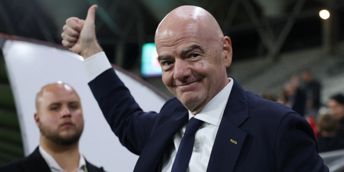 Gianni Infantino en la final del Mundial Femenil Sub-20.