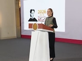 Claudia Sheinbaum Pardo en Palacio Nacional este jueves.