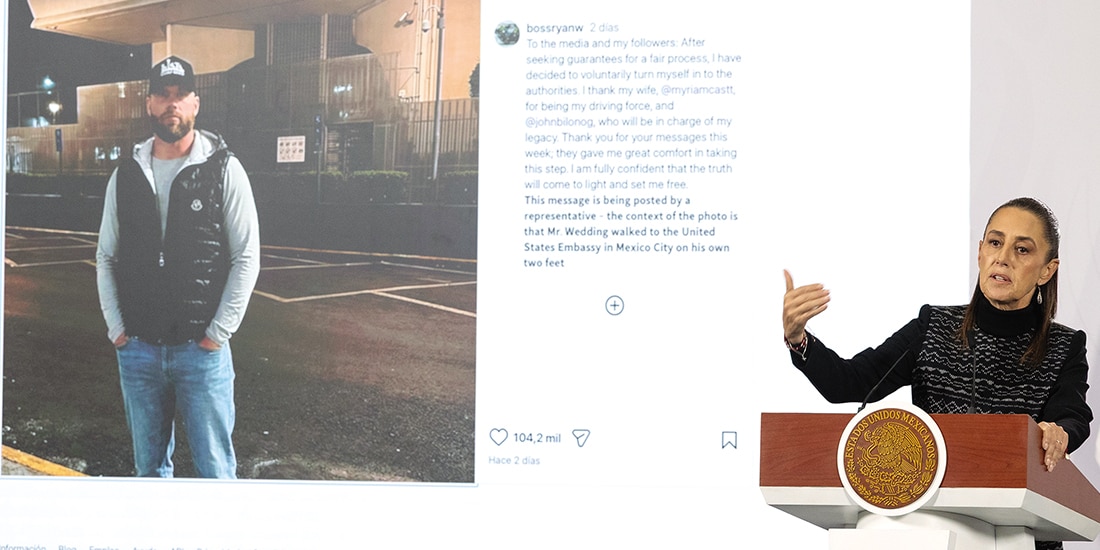 La Presidenta Claudia Sheinbaum, ayer, en conferencia de prensa.