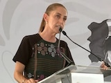 La Presidenta Claudia Sheinbaum Pardo durante su visita a Culiacán, Sinaloa, el 20 de septiembre de 2026.