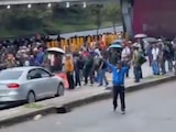 Protesta en Circuito Interior este jueves 28 de mayo.