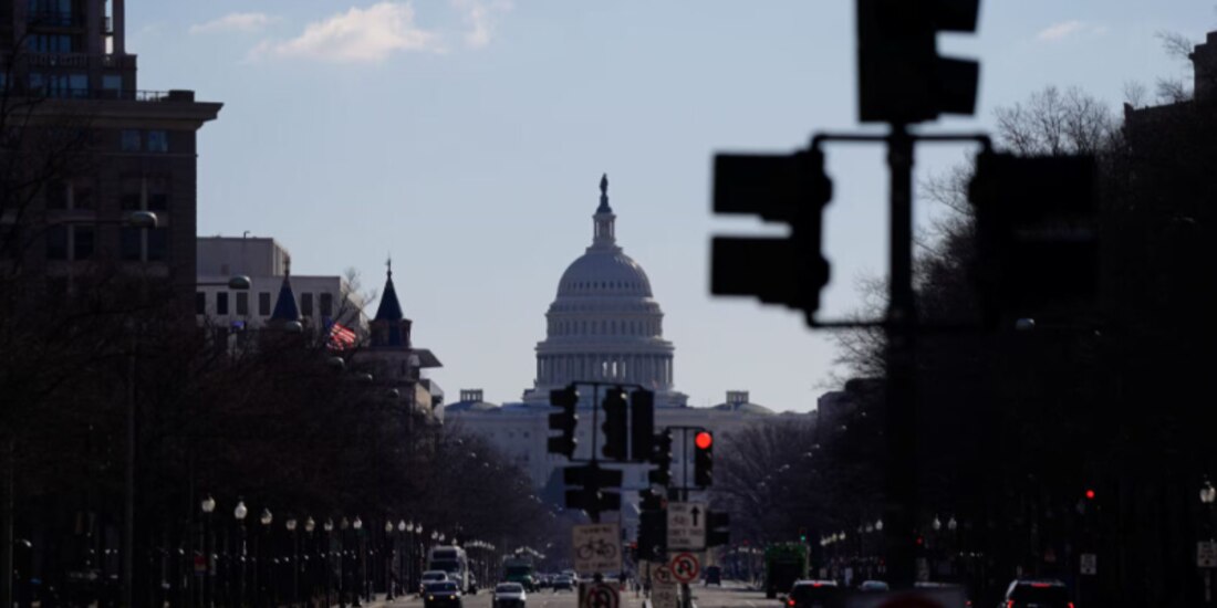La cúpula del Capitolio, en Pennsylvania Avenue, el pasado 21 de febrero.