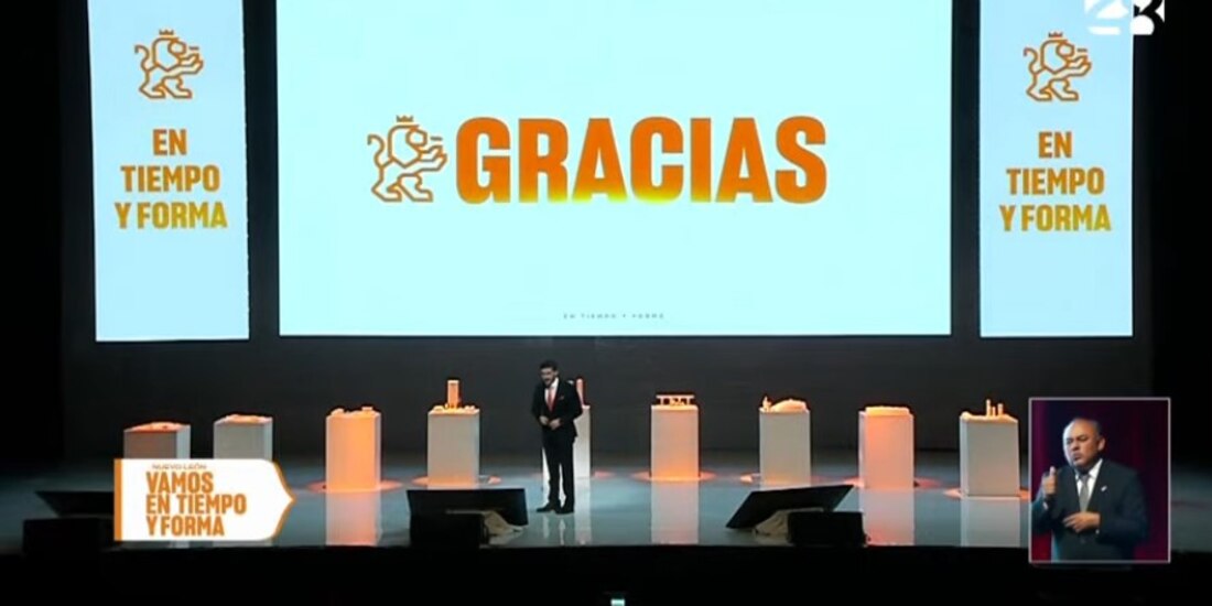 Samuel García da un mensaje por su Cuarto Informe de Gobierno en Nuevo León.