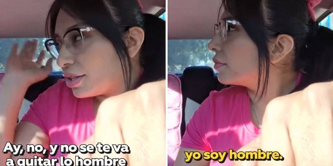 Conductora de taxi por aplicación pelea con sujeto que se negó a abordar su vehículo porque estaba decorado de rosa.