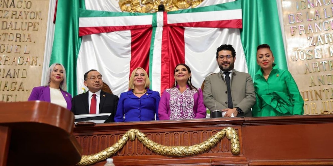 Clara Brugada durante su Segundo Informe de Gobierno ante el Congreso de la Ciudad de México.