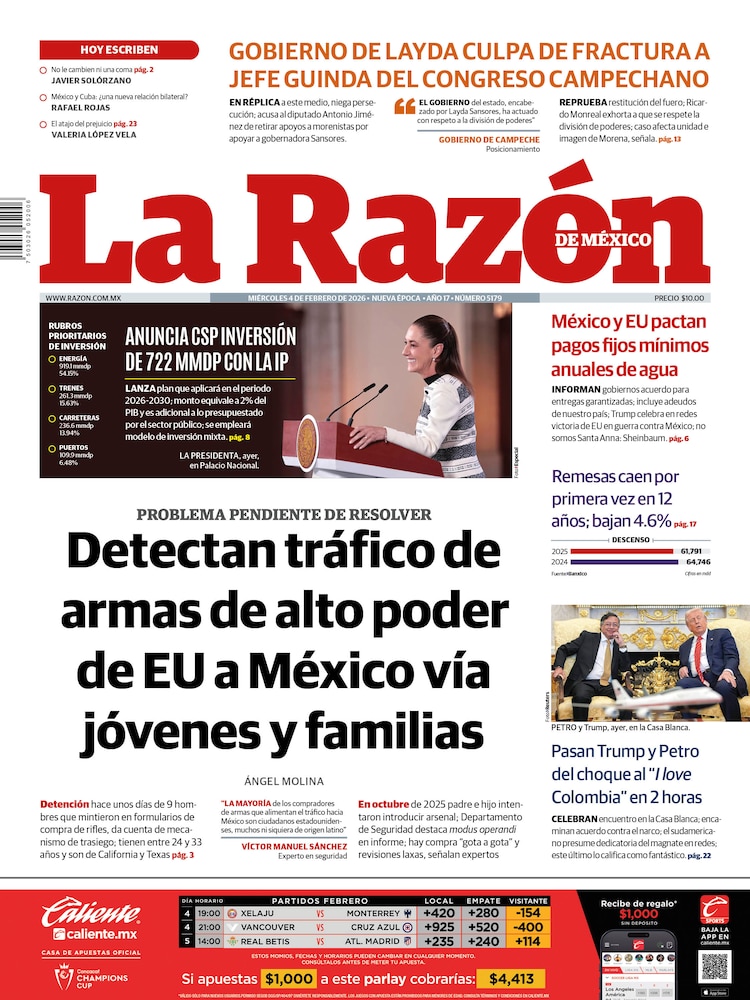 La Razón 04 Febrero 2026