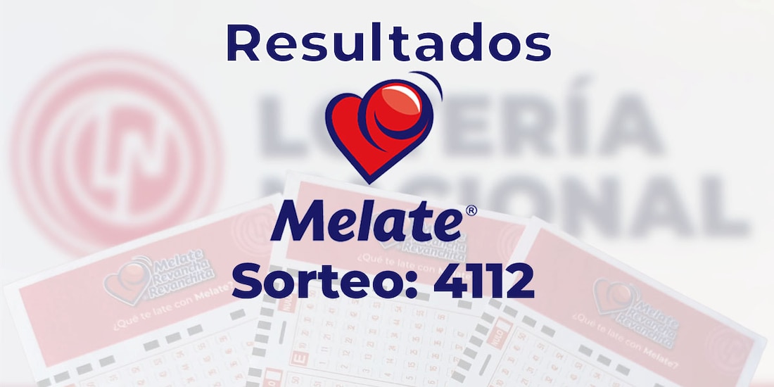 Resultados del sorteo 4112 del Melate, Revancha y Revanchita de este 21 de septiembre del 2025.