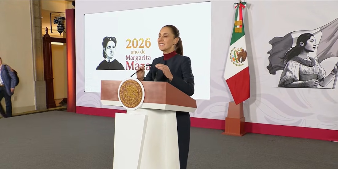 La Presidenta de México en Palacio Nacional.