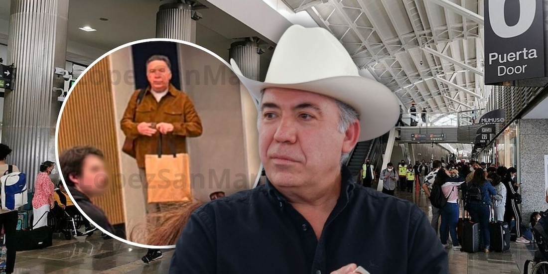 Senador Enrique Inzunza, fue captado en el AICM; reportan que viaja a Culiacán, Sinaloa.