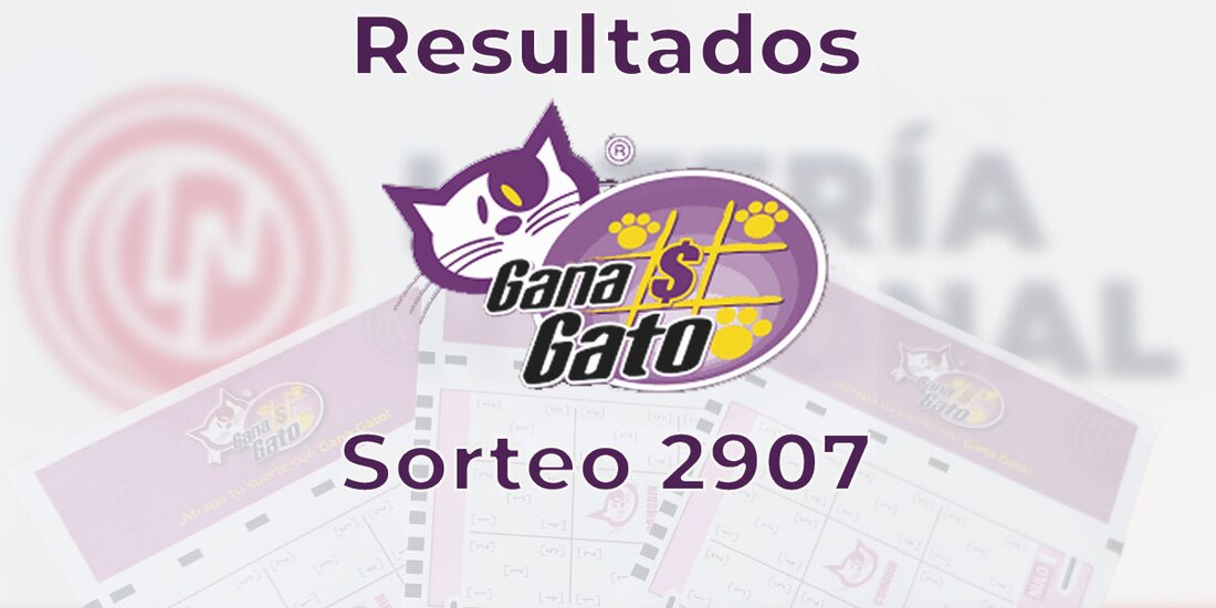 Resultados del Gana Gato 2907 del 18 de septiembre del 2025.