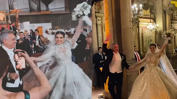 Así fue la boda de Alexis Ayala y Cinthia Aparicio en la Basílica de Guadalupe