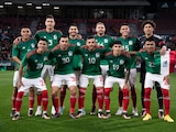 Futbolistas de la Selección Mexicana antes de su duelo ante Suecia, su último juego de preparación antes de la Copa del Mundo Qatar 2022.
