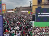 Fan Fest del Zócalo alcanza su máxima capacidad por México vs Chequia.