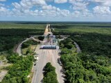 Avance de la obra del Tren Maya en su tramo 4, en Yucatán, en octubre pasado.