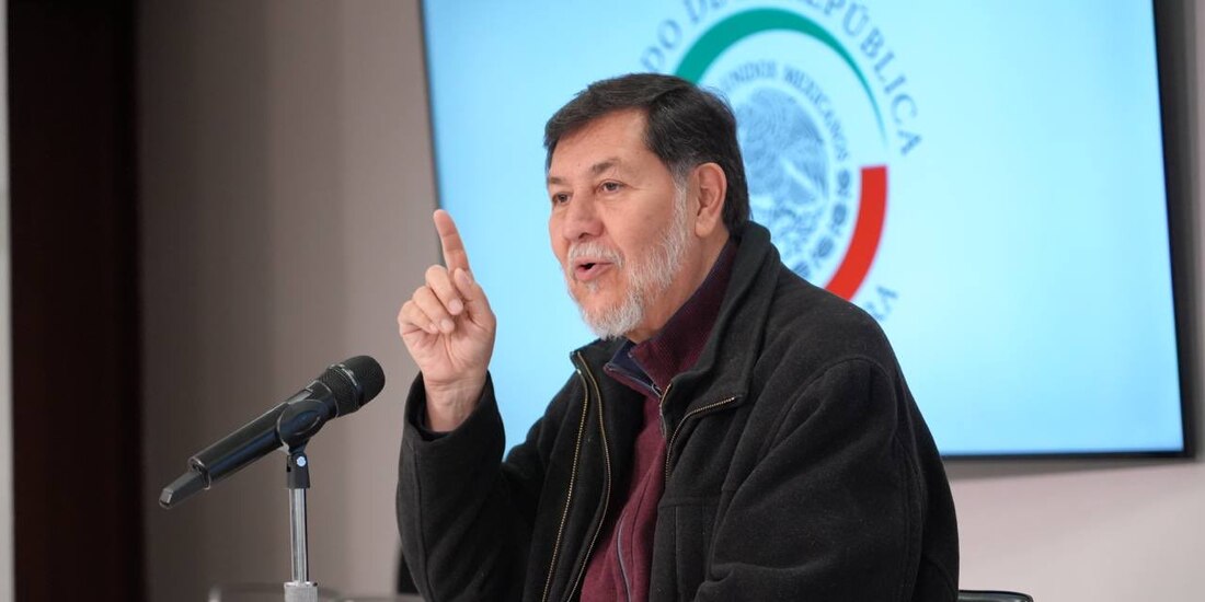 Gerardo Fernández Noroña en conferencia de prensa sobre el discurso inaugural de Donald Trump.