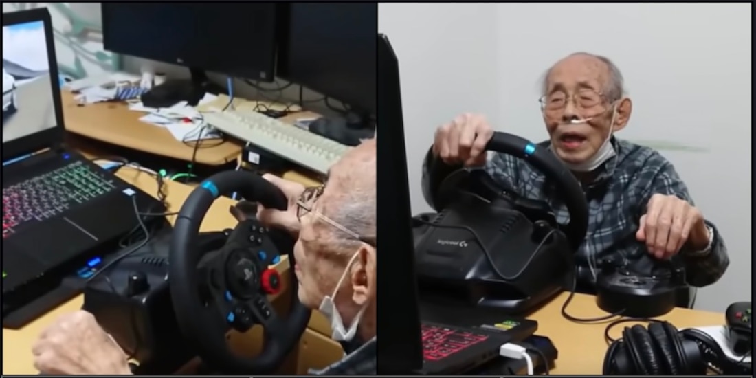 Abuelito de 93 años, que fue taxista y recolector de basura, se vuelve ‘gamer’. Foto: Especial