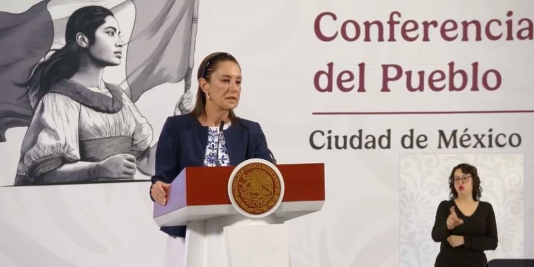 Claudia Sheinbaum durante su conferencia matutina, donde defendió la promoción turística en Acapulco.