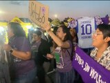 Barra Feminista MX se manifiesta en el Estadio Azteca en favor de Jennifer Hermoso